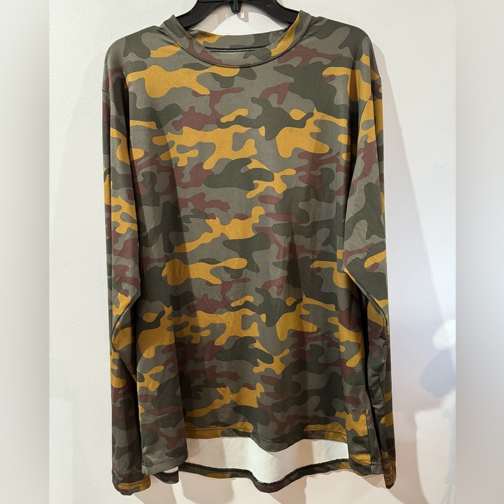 Weatherproof Camo Long Sleeve Shirt Size XXL